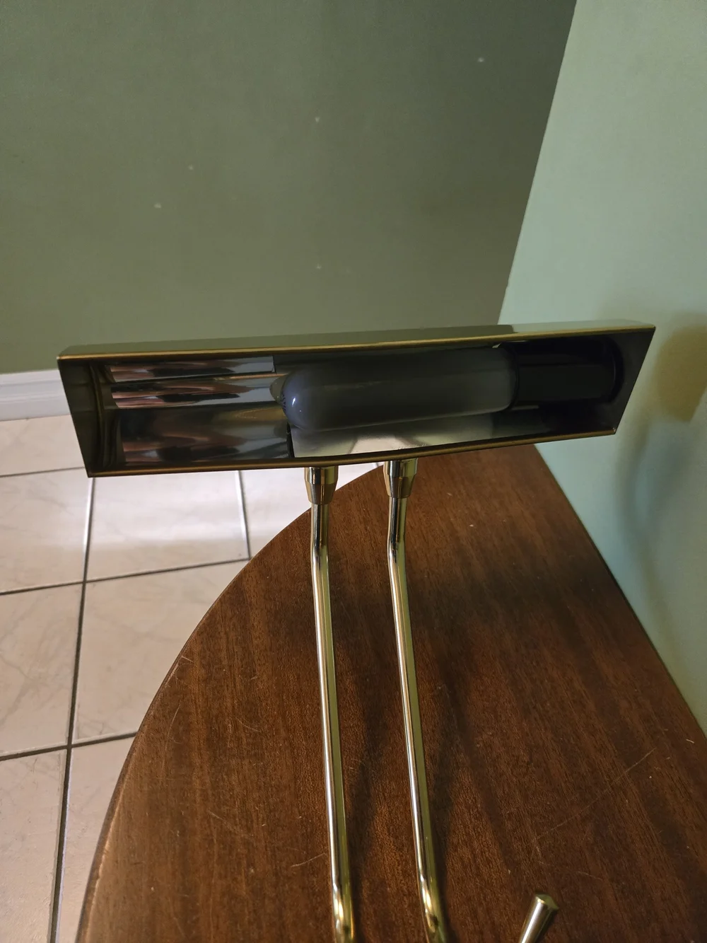 Vintage House of Troy Brass Piano Desk Lamp Marble Base Adjustable Light P10-101